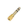 Gold-Plated Stereo 3.5mm to 1/4" Headphone Adapter (Snap-on)