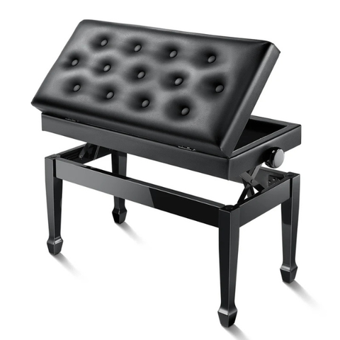 Donner Duet Adjustable Height Cushioned Piano Bench