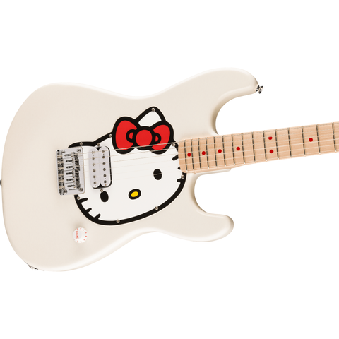 Fender's Squier Fender x Hello Kitty White Stratocaster