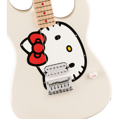 Fender's Squier Fender x Hello Kitty White Stratocaster