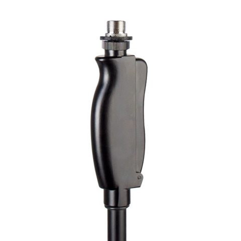 Microphone stand round base with hand clutch
