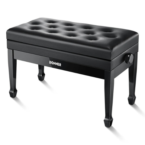 Donner Duet Adjustable Height Cushioned Piano Bench