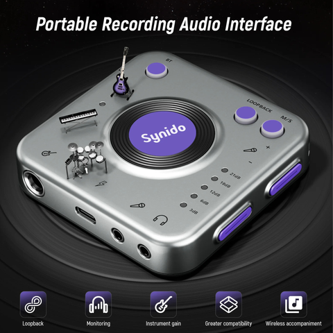 Synido Live Dock A20 Audio Interface Music Recording Sound Card