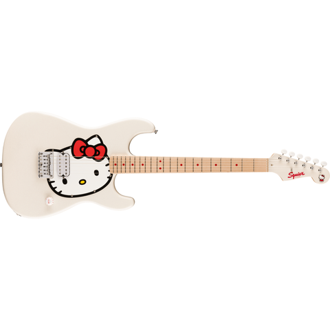 Fender's Squier Fender x Hello Kitty White Stratocaster