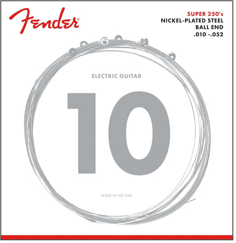 Fender Super 250 Guitar Strings, Nickel Plated Steel