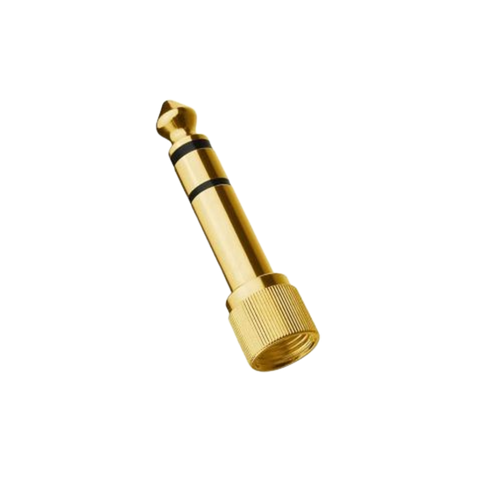 Gold-Plated Stereo 3.5mm to 1/4" Headphone Adapter (Screw-on)