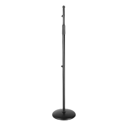 Microphone stand round base