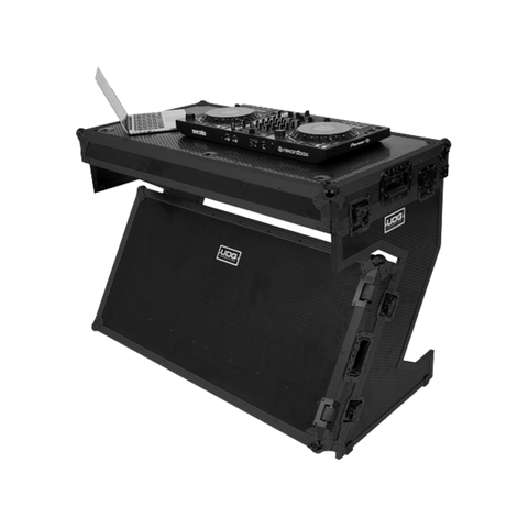 UDG Ultimate Flight Case Portable Z-Style DJ Table Black Plus (Wheels)