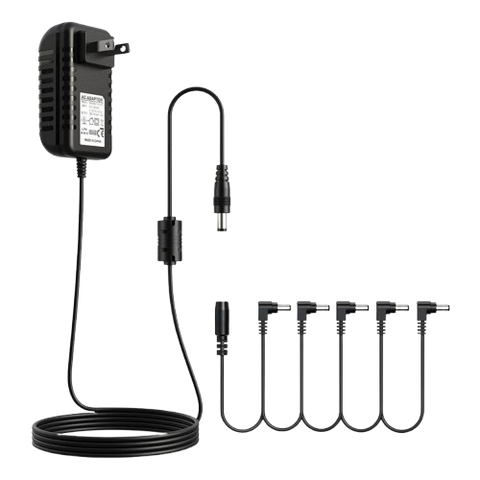 Donner DPA-1 9V Power Supply Adapter For Effect Pedals With 5 Way Cable