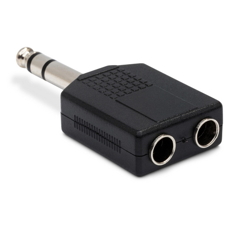 Hosa Dual adapter 1/4 in TRS to 1/4 in TRS