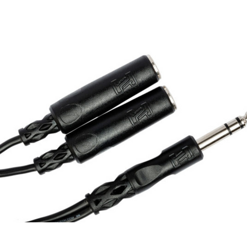 HOSA 1/4 TRS M TO DUAL 1/4 TRS F