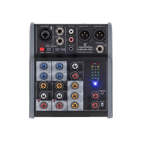 Soundsation MIOMIX 104 5-Channel Professional Audio Mixer with Digital Echo Effect