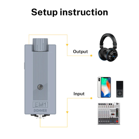 Donner  EM1 Personal In-Ear Headphone Amplifier (black)