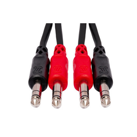 HOSA DUAL 1/4 TRS M TO SAME