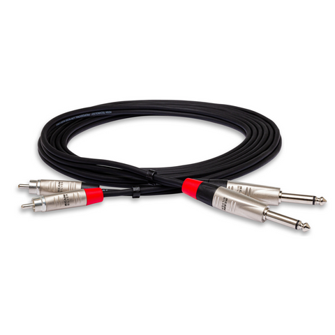 HOSA REAN DUAL 1/4 TS TO DUAL RCA