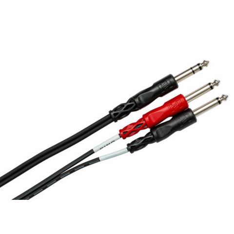 HOSA 1/4 TRS M TO DUAL 1/4 TS M