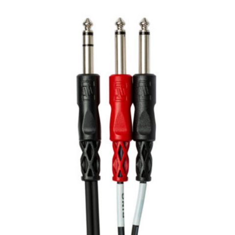 HOSA 1/4 TRS M TO DUAL 1/4 TS M