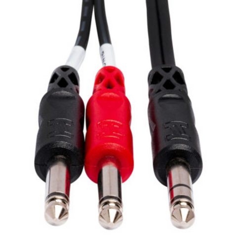 HOSA 1/4 TRS M TO DUAL 1/4 TS M