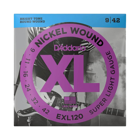 D'addario EXL120 09-42 Super Light Electric Guitar Strings