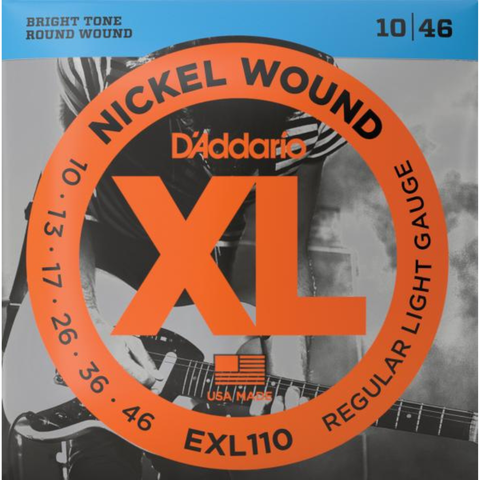 D'addario EXL110 Nickel Wound Electric Regular Light 10-46
