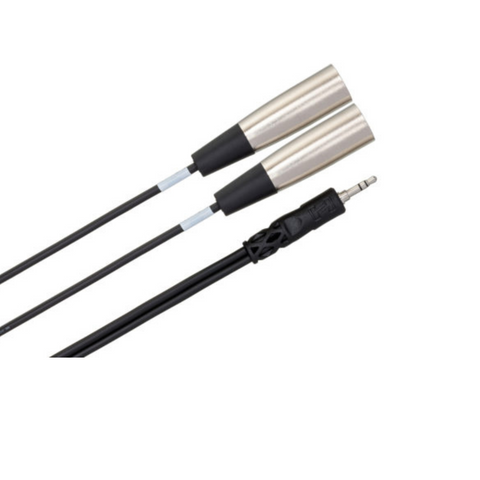 HOSA 3.5MM TRS M TO DUAL XLR M