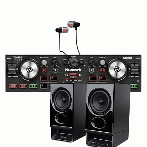 DJ Starter Bundle – Hercules DJControl Starlight + Edifier R20BT + Maono HM25