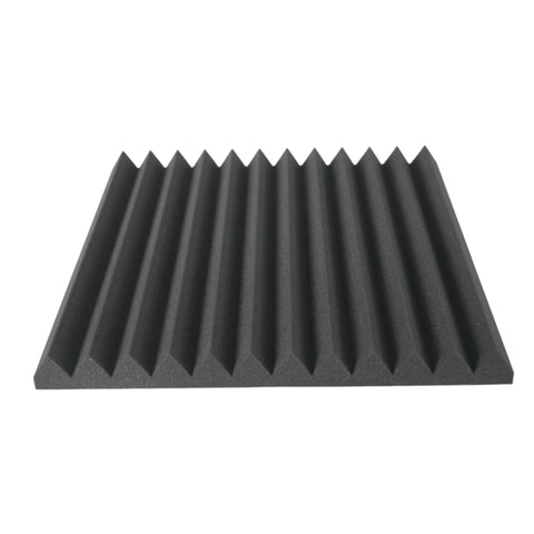 Acoustic foam panel wedge shaped front view