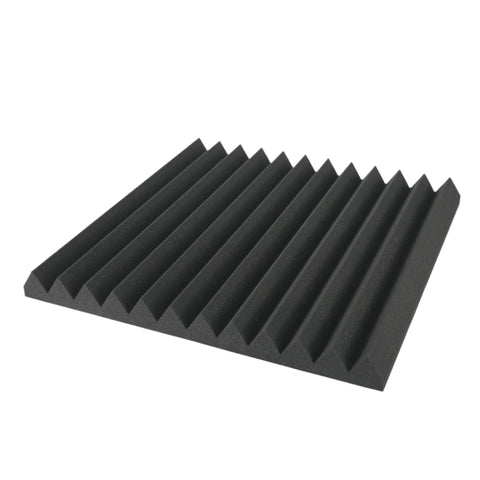 Acoustic foam panel wedge shaped full